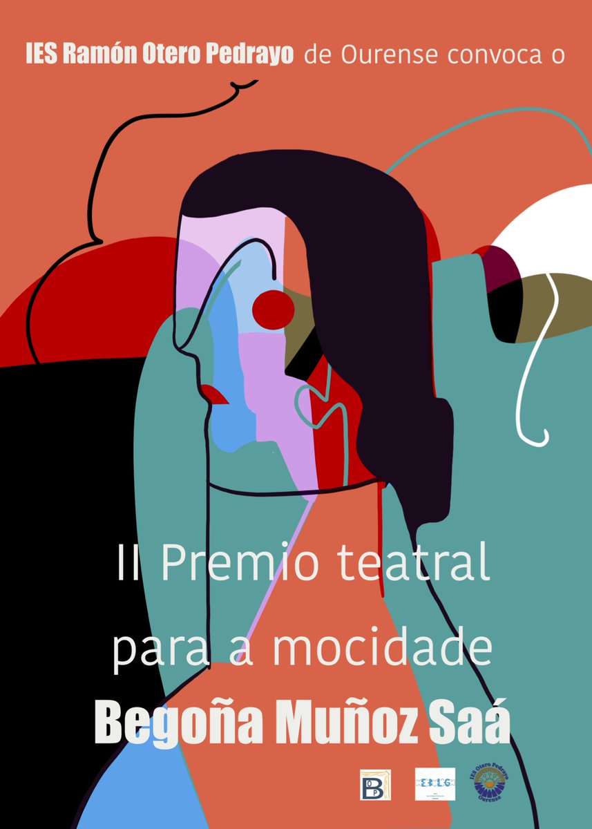 Aleitando142131's tweet photo. Aberto o prazo do Premio Begoña Muñoz Saá de creación teatral para a mocidade e breve. Este ano tamén con sección xuvenil. O cartel deseñado por Antela Costa Muñoz, con moito agarimo. Así de fermoso quedou!
@bescolaresgal https://t.co/vb5qhKS7sG