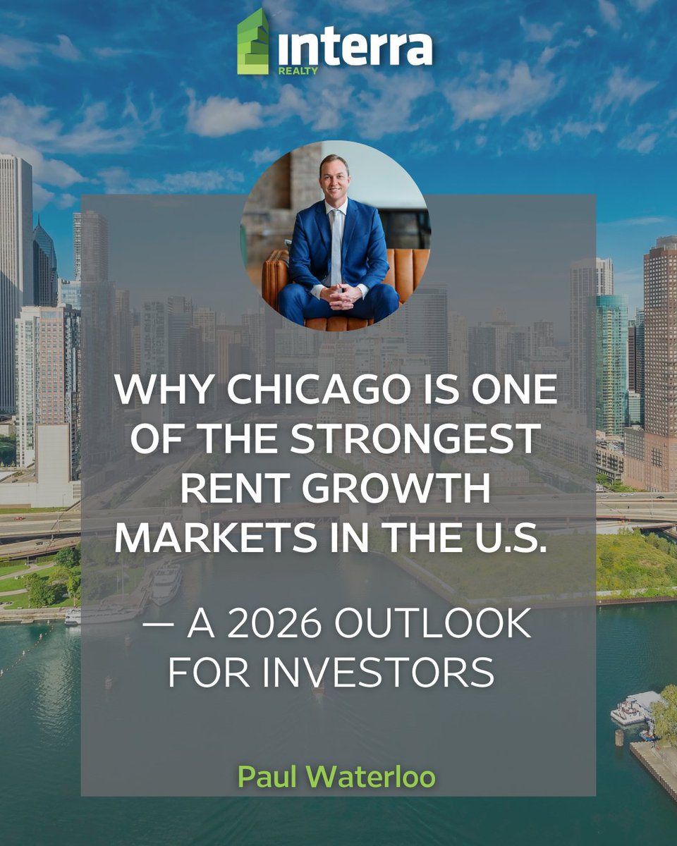 InterraRealty's tweet image. Chicago continues to outperform much of the U.S. rental market — posting among the strongest rent growth in a recent report from Real Page and ranking #2 in rental competitiveness nationwide according to Yardi RentCafe.
interrarealty.com/why-chicago-is…