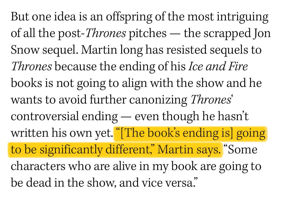 Rhllorism's tweet image. LMAOO dany antis &amp;amp; stark fans it’s so over for yall 😭😭 grrm just basically confirmed that the book ending is very different from GOT, anyone who read the books already knew this but this is funny for the delusional people who thought their d&amp;amp;d fanfiction was going to be true 🤭