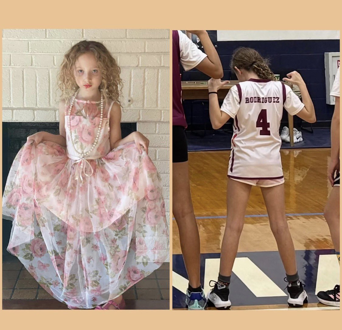 full_courthoops's tweet image. FCH 4th grader Princess Leia on and off the court! #fchfam