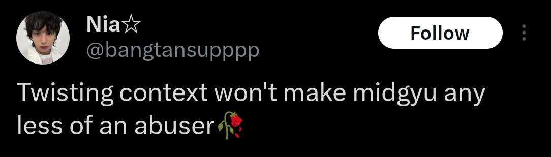 17protectt's tweet image. 🚨 REPORT THESE ACCOUNTS 🚨

Spreading misinformation about SVT, especially MG &amp;amp; WW! 

Report these accounts under: Spam, Targetted harrassment &amp;amp; Incitement‼️ 

🔗: x.com/Windhamster_
🔗: x.com/popstarduo
🔗: x.com/bangtansupppp
🔗: x.com/jksversaces