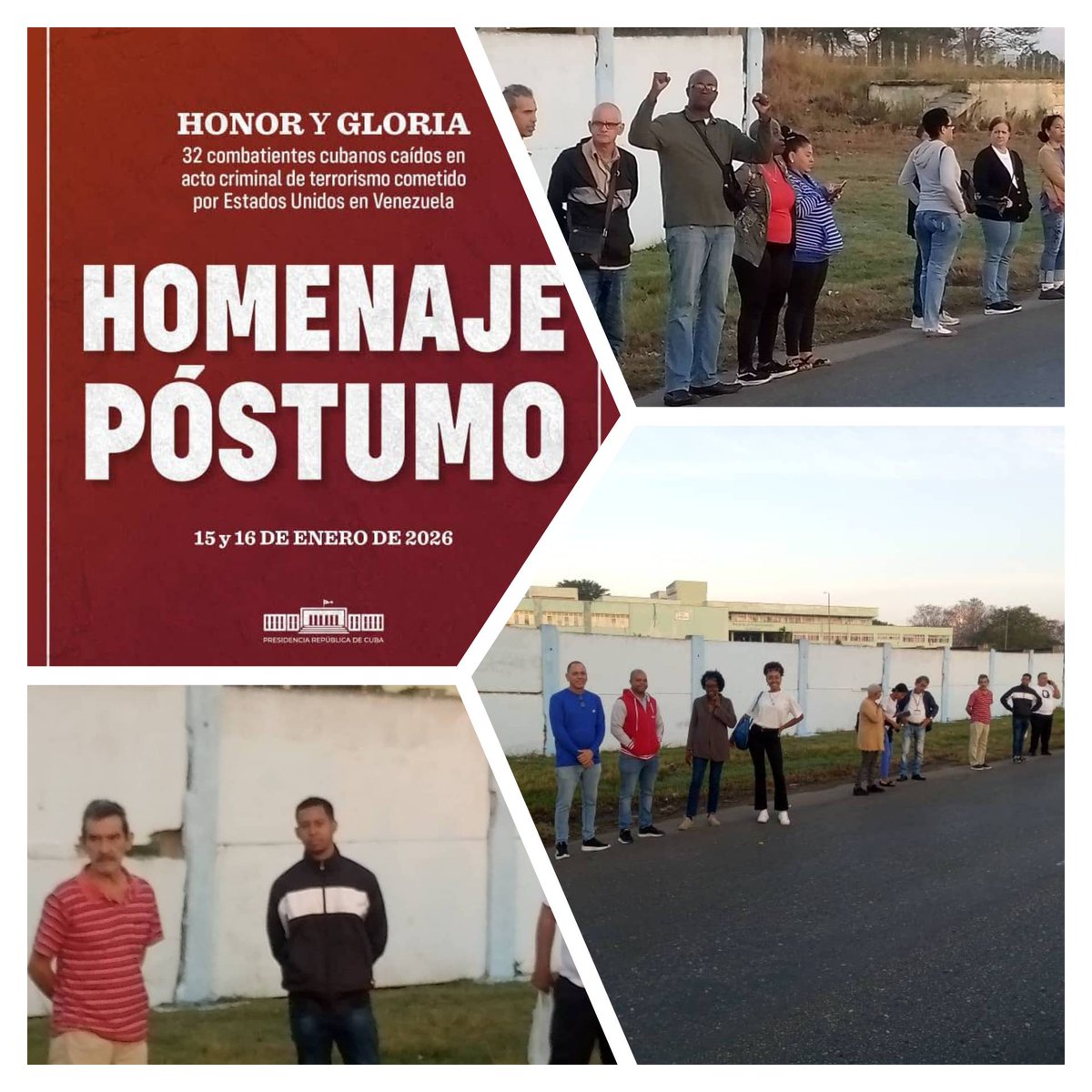 Ellos no se han ido: se han multiplicado en la determinación de los que quedamos, en el compromiso de defender las conquistas de la Revolución, en la fe inquebrantable en un futuro de luz para América Latina.
#HonoryGloria a los héroes caídos.