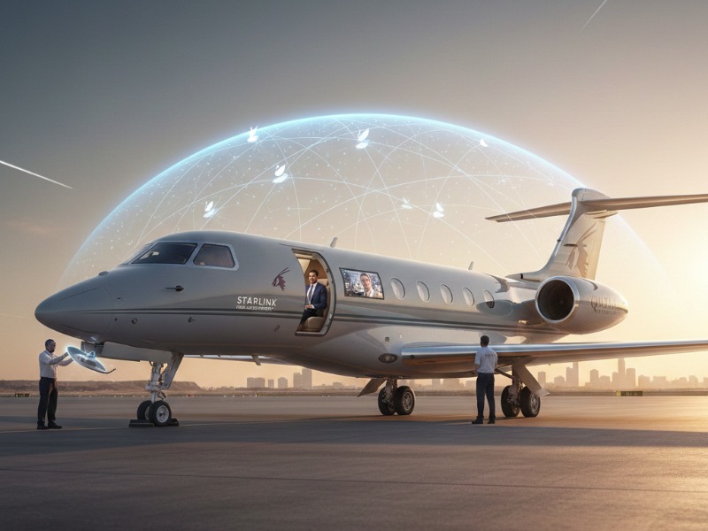 CEODestinations's tweet photo. Qatar Executive is set to become the first private jet operator to equip its entire ultra-long-range fleet with Starlink connectivity by early 2026. High-speed, low-latency internet at 40,000ft✈️📶
#QatarExecutive #PrivateAviation #Starlink #QatarAirways 

https://t.co/Xm8Sc64K0n https://t.co/W9POdL5NGs