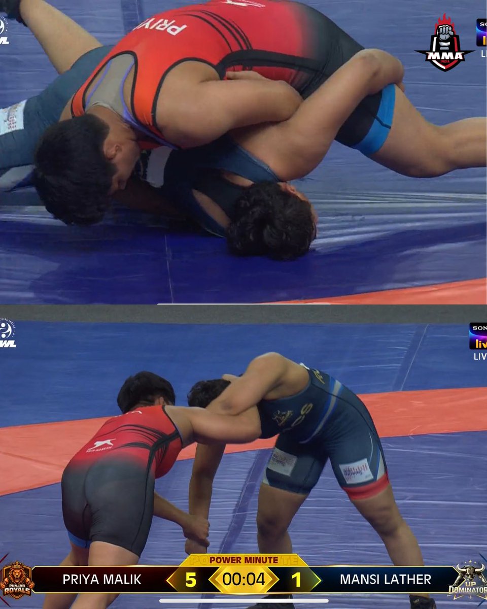 MMAIndiaShow's tweet photo. Priya Malik defeats Mansi Lather with ease to give Punjab Royalsofficial a winning comeback 💪

📸 - @SonySportsNetwk / @pwl_india 

#ProWrestlingLeague https://t.co/XI73HNYtYH