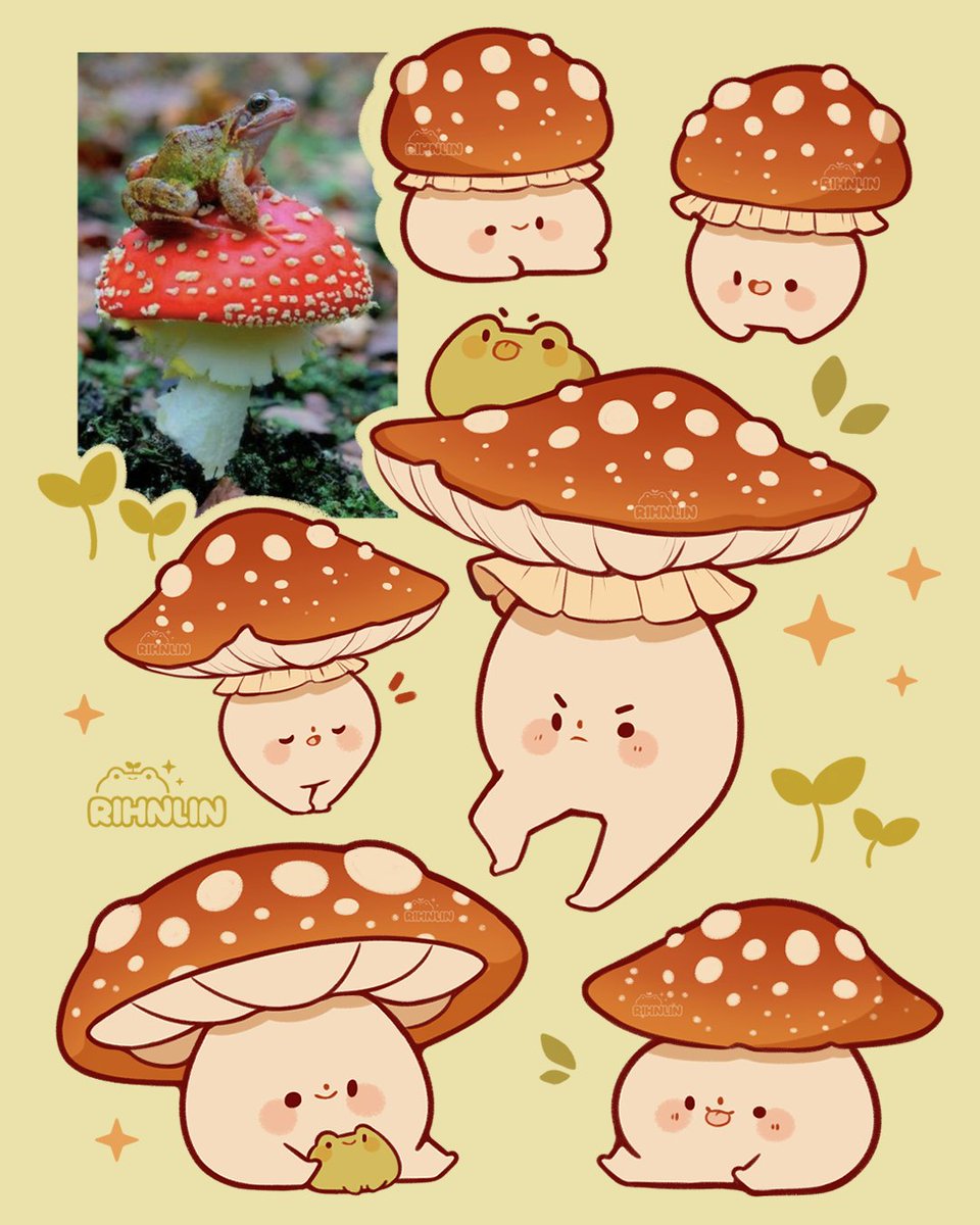 rihnlin's tweet image. 🍄 friends