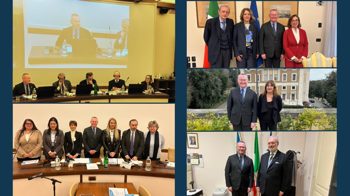 CommissionerHR's tweet photo. Day 3 in #Italy: discussing child poverty, the national human rights architecture and other important topics with the Constitutional Affairs Committees of the Senate and Chamber, the #HumanRights Committee of the Senate, the Italian delegation of the Parliamentary Assembly of the Council of Europe, the Ombudsperson for Children and Adolescents and the Ombudsperson for persons deprived of liberty.