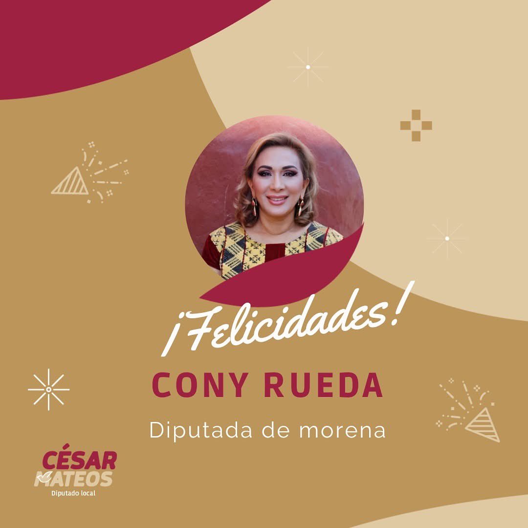 Feliz cumpleaños amiga diputada Cony Rueda. Te envío un fuerte abrazo y mis mejores deseos.
<a href="/ConyRuedaG/">Cony Rueda 🇲🇽</a>