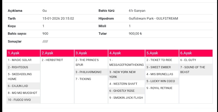 Gulfstram park 1 bilo