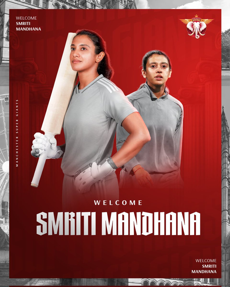 ManchesterSG100's tweet image. Grace. Timing. Champion mindset. World Champion Smriti Mandhana is now a Super Giant! 🔥