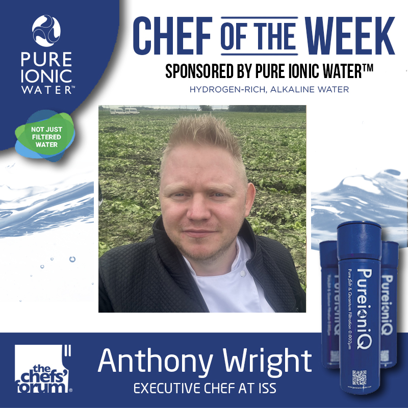 thechefsforum's tweet image. Chef of the Week sponsored by @Pureionicwater -  @AntWrightChef Executive Chef @ISS__UK - He admires @_LisaAllen - His greatest influence is @GordonRamsay - His chef to watch is @markjpoynton and he can't cook without butter, salt and truffle #readmore thechefsforum.co.uk/chef-of-the-we…