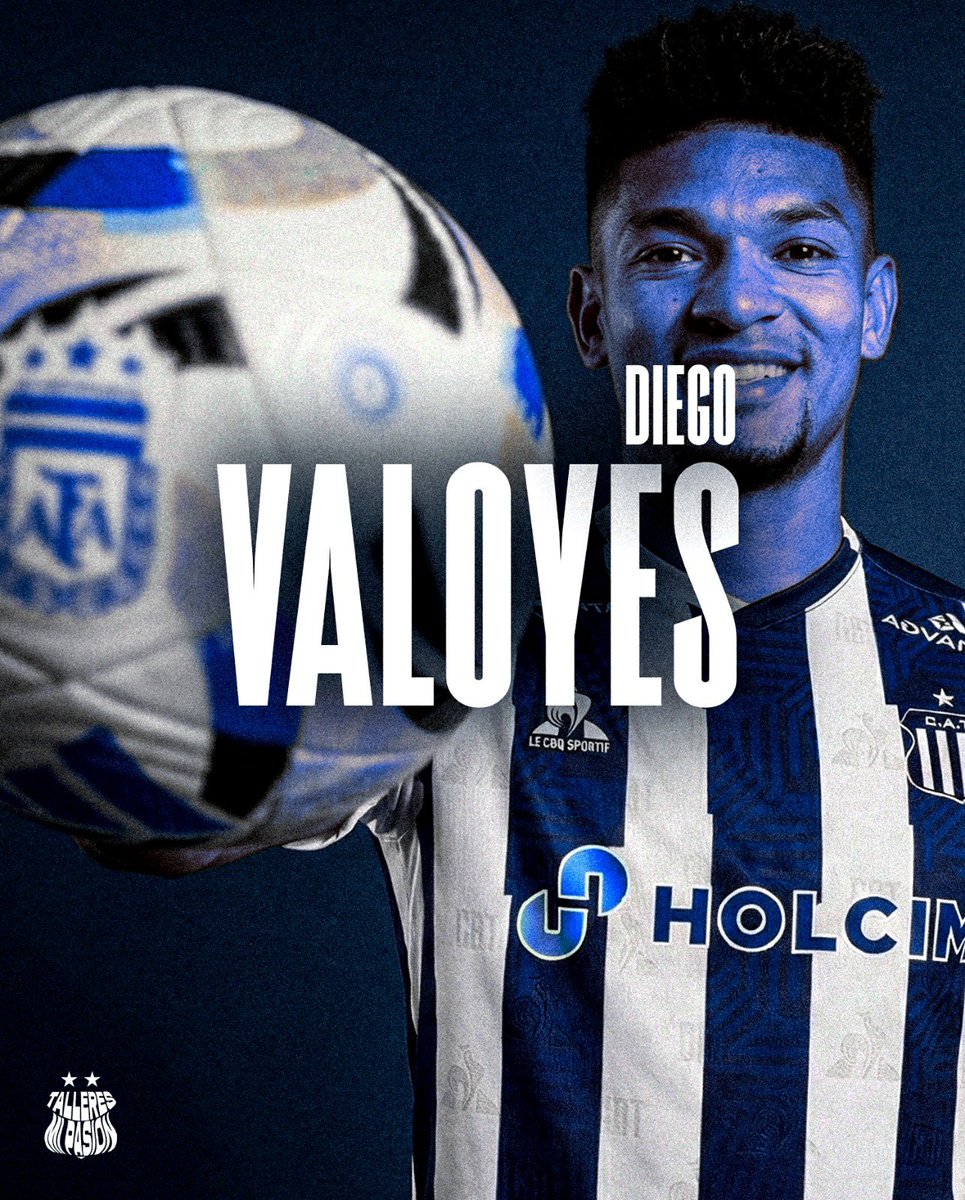 🔙🥹 Y UN DIA.... ¡VOLVIÓ!

Diego Valoyes es NUEVO JUGADOR DE TALLERES.

El extremo 🇨🇴 vuelve a #Talleres a préstamo por un año y CON OPCIÓN DE COMPRA desde Juárez 🇲🇽.

¡BIENVENIDO A TU CASA, DIEGO!