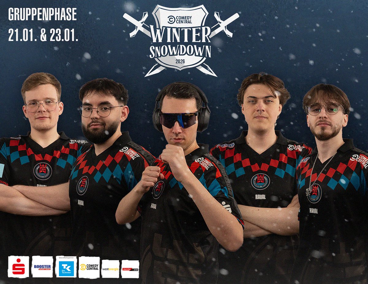 EinSpandau's tweet photo. ET JEHT WIEDER LOS!

Zurück aus dem Winterschlaf❄️
Nächste Woche startet der Comedy Central Winter Snowdown mit allen Div 1 Teams⚔️ https://t.co/FnQgzLPu45