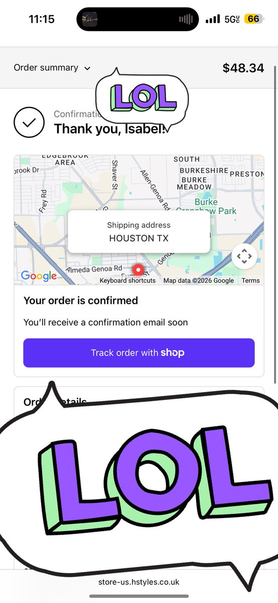 sweetpineaharry's tweet photo. never ordered something so fast https://t.co/3MAtYXbg9E