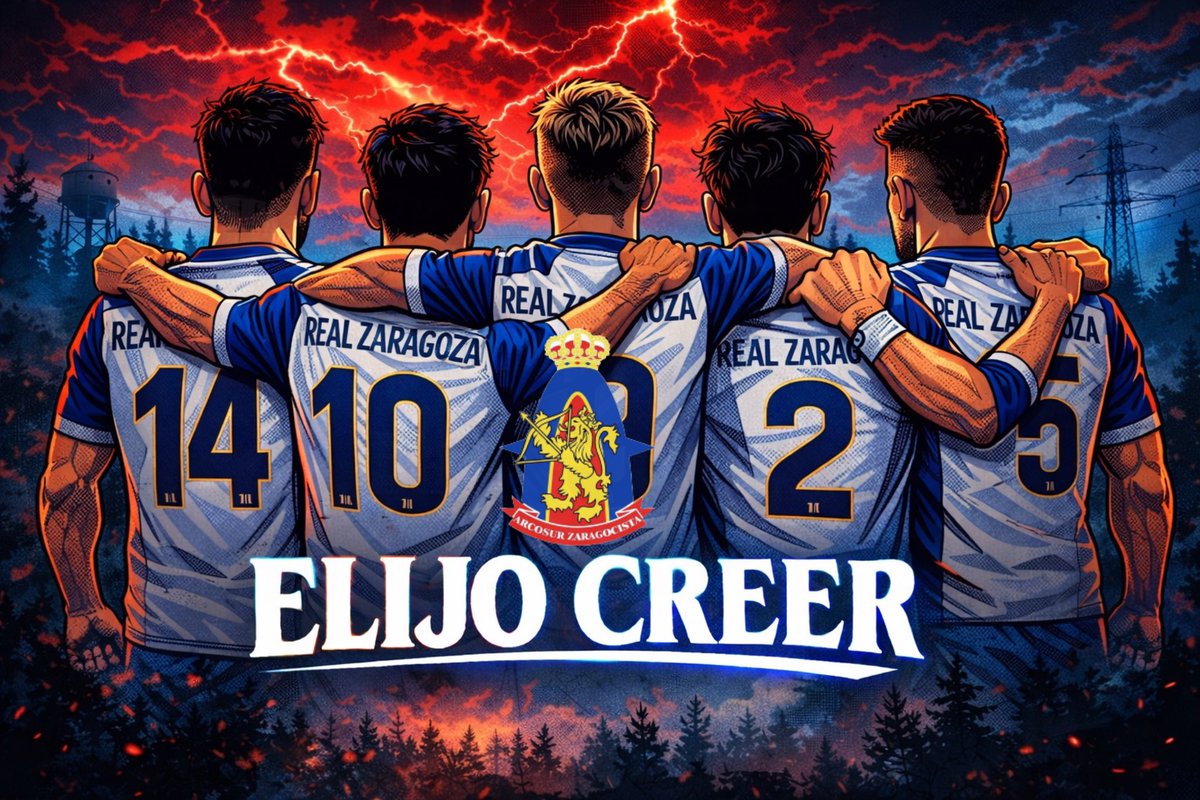 CREEMOS EN LA VICTORIA 

REAL ZARAGOZA- REAL SOCIEDAD B
Sab. 17. 18:30 h.
Ibercaja Estadio
LaLiga TV Hypermotion 
TEN, Aragón TV

¡VAMOS ZARAGOZA!