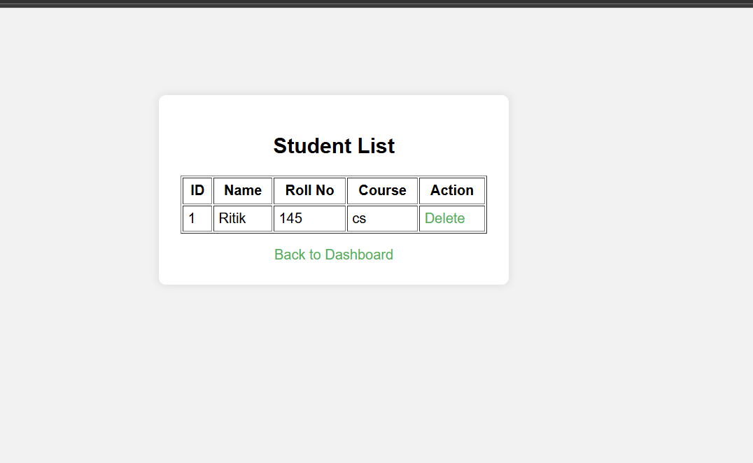 ritikk_1's tweet photo. Built my first PHP Student Management System ๐
๐น PHP + MySQL
๐น Login & Registration
๐น Add / View / Delete Students
๐น Session-based authentication ๐
GitHub- https://t.co/6snKYq9ZEt
#PHP #MySQL #WebDevelopment #Learning #StudentProject https://t.co/yAp4DI3x6y