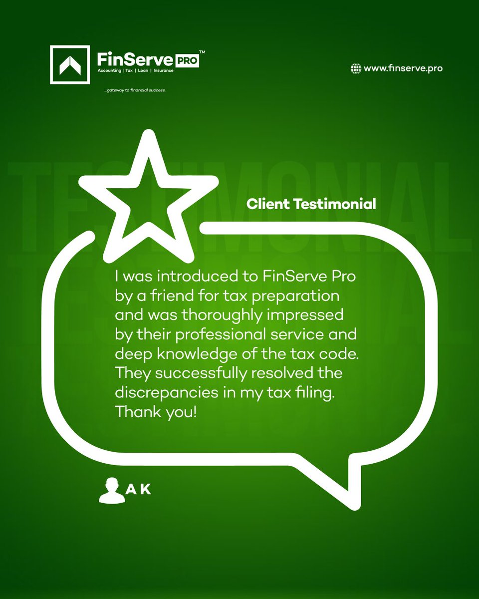 It’s almost tax season!!!
FinServe Pro makes tax preparation effortless. 

Our expert team ensures every discrepancy is resolved and every filing is accurate, so you can focus on what matters most.

How prepared are you for tax season?

#taxseason #finserveprotaxseason #taxfiling