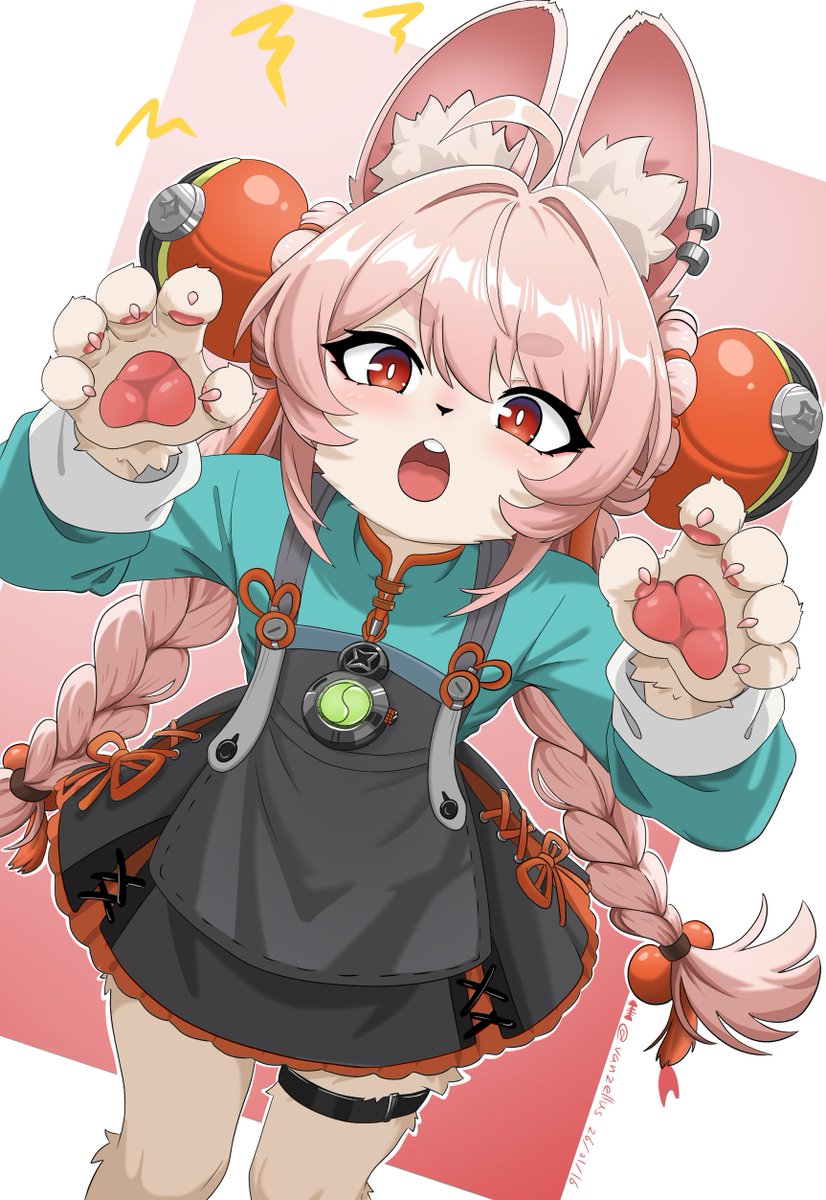 자오는 무서운 육식 토끼라구요! 🍖🐇
이래도 안 무서워요?!  🥺

#zzzero 
#Zhao