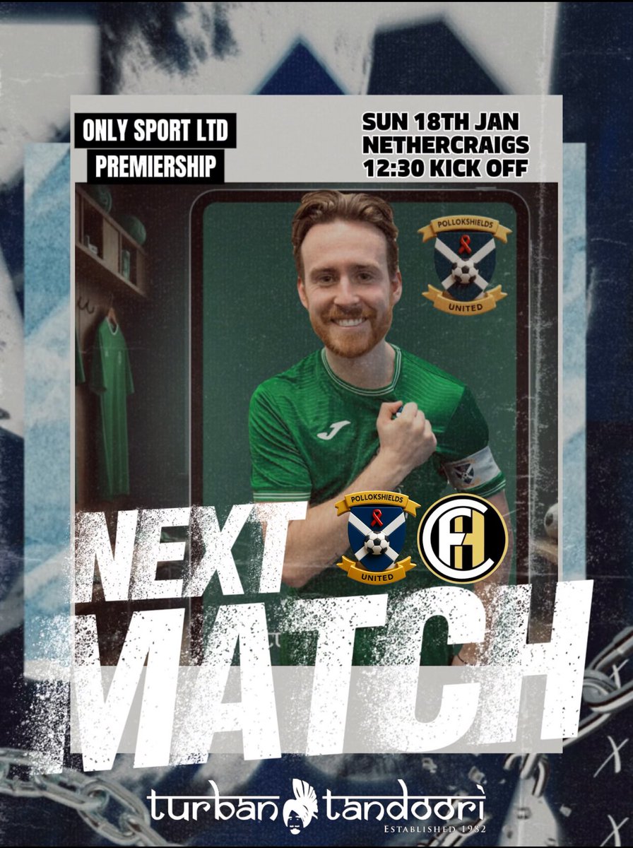 PshieldsUtd's tweet photo. 📢 NEXT MATCH ALERT! ⚽️

@OnlySportLTD1 Premiership … 👊🔥

📆 Sunday 18th January
🏆 Premiership 
⚽ Fairhill AFC
🏟️ Nethercraigs
⏰ 12:30 KO https://t.co/ENDlQzwvxI