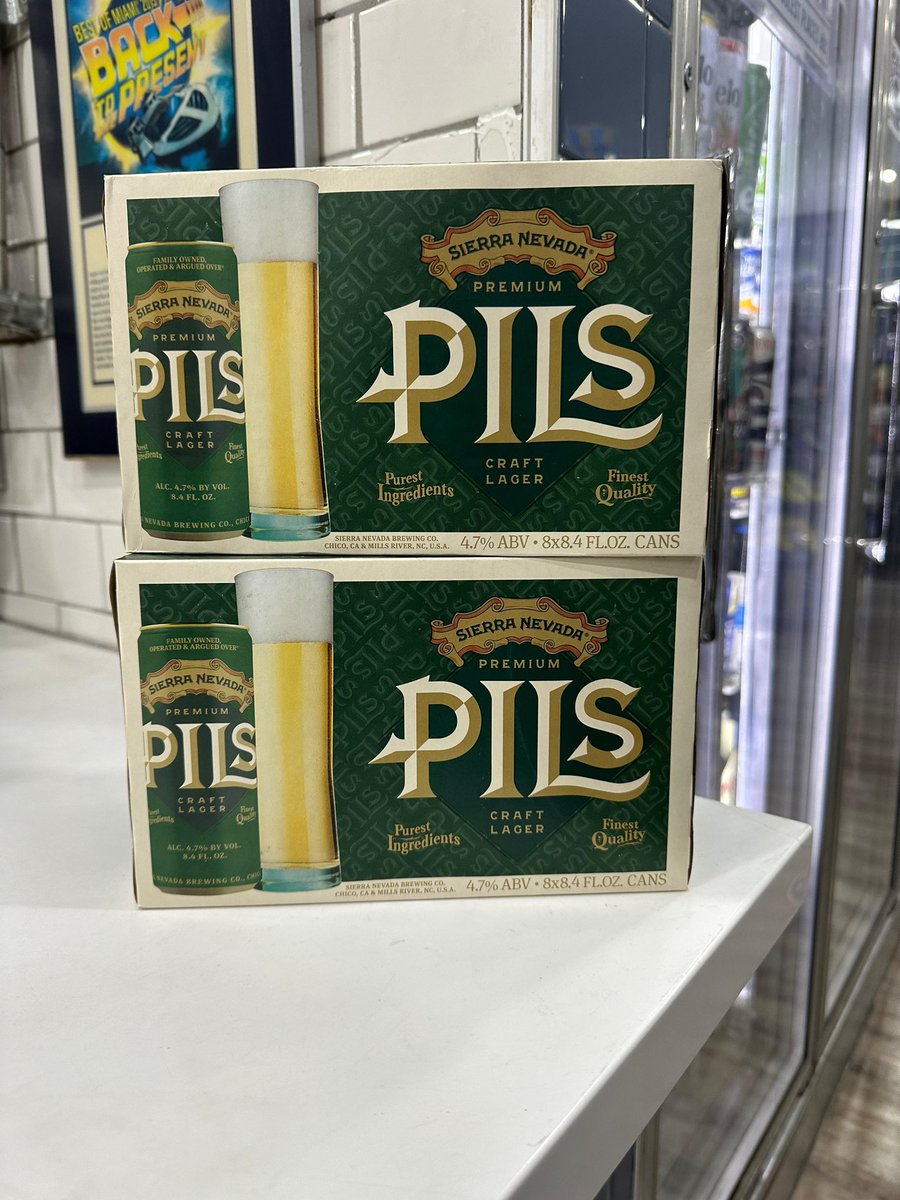 MendezFuel's tweet photo. We've got new deliveries from @GreenBenchBrew, @trippinganimals, and @SierraNevada 👏👏, including Sierra Nevada's Premium Pils. This Pilsner is crafted with the finest ingredients and comes in a compact can that elevates your drinking experience. Stop by 3201 Coral Way in Miami! https://t.co/k8qDPE5aQE