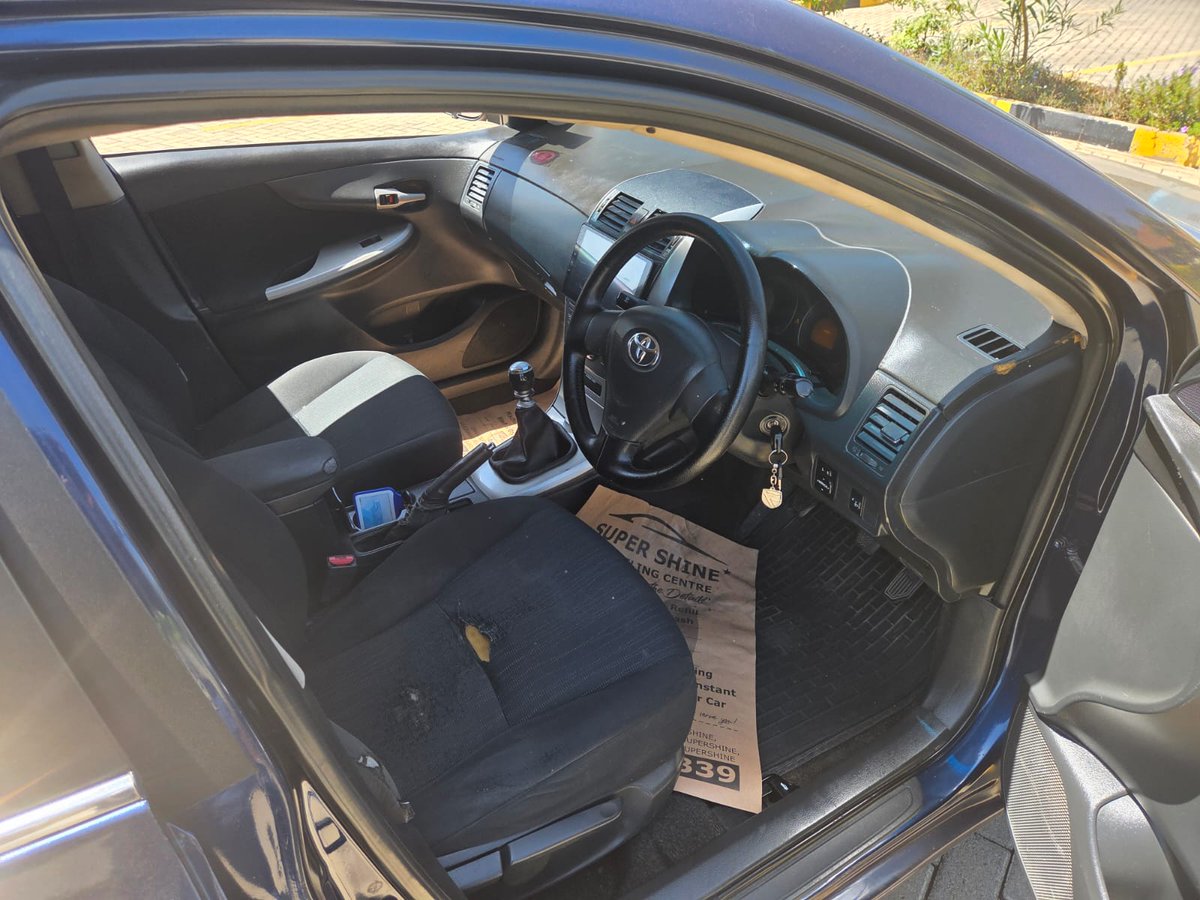 Stick lovers my client is selling this lovely toyota corolla at just 900k
Accident free.6 speed Manual transmission. Clean body and interior. Fairly new tyres. Local assembly. Very fuel efficient
It is a buy and drive.
2ZR engine
This will probably last forever 
+254 718 038426