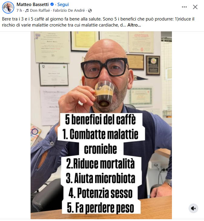 E anche oggi il Mastrota della scienza d'avanspettacolo ci delizia con le sue perle di saggezza.