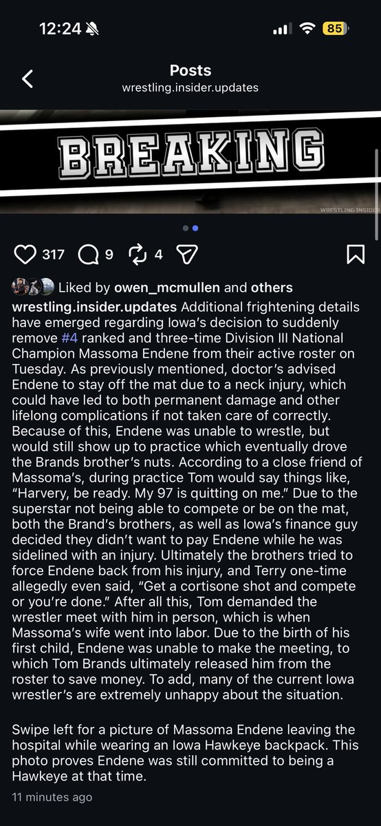 The Wrestling Room (Pat Mineo) tweet media