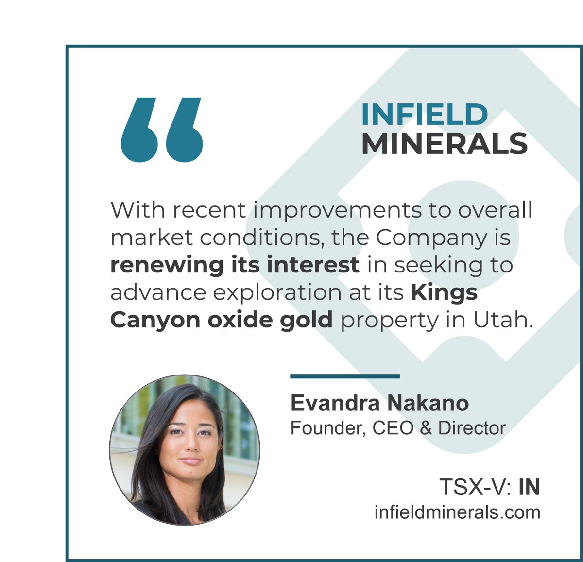 Infield Minerals Corp. (TSX-V: IN) tweet media