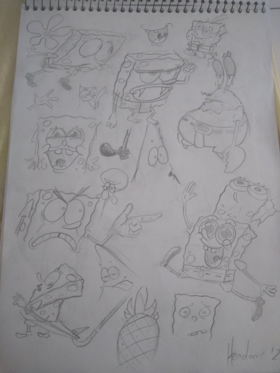 Hendy_is_here's tweet image. Doodles