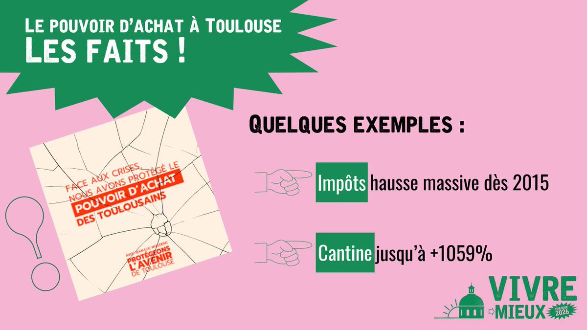 👀@JLMoudenc se pose en défenseur du pouvoir d’achat. Les faits racontent l’inverse : depuis 2014, ses choix ont alourdi les dépenses contraintes des toulousains et des toulousaines. 
📄 Notre Communiqué ⤵️preview.mailerlite.io/preview/198039…
 #Toulouse2026 #VivreMieux #LaGaucheUnie