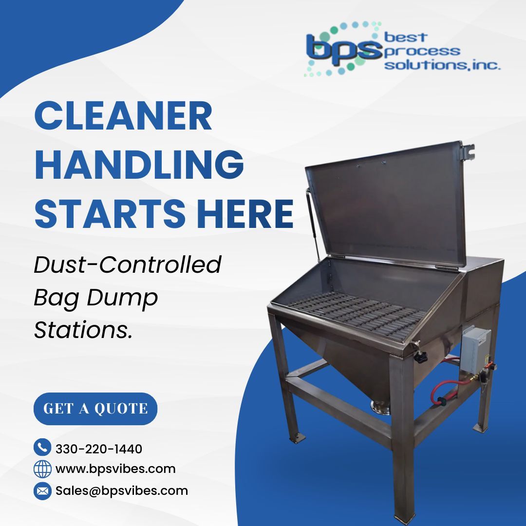Dust control is essential for safety and efficiency.

BPS Bag Dump Stations reduce airborne material while improving operator safety and material handling efficiency.

Create a cleaner work environment today. 👉 Learn more via the link in our bio.
.
.
#bagdumpstation #dust