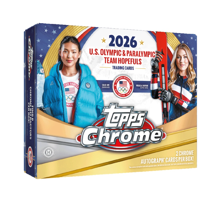 SOLELINKS's tweet photo. Ad: 2026 Topps Chrome U.S. Olympics Factory Sealed Hobby Box on Fanatics => https://t.co/juPnN9gH23 https://t.co/yY1utVkpnH