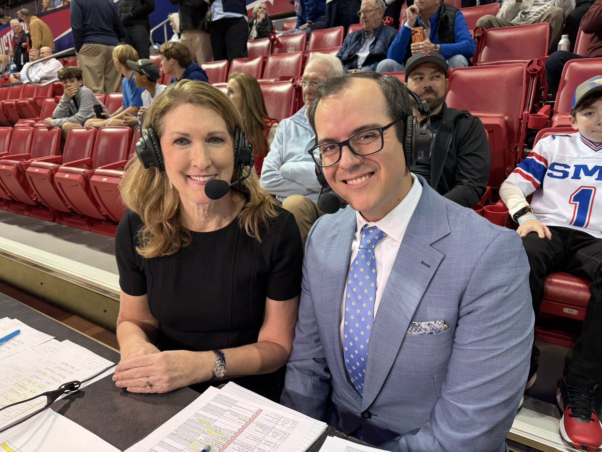 An honor to be with the great <a href="/debbieantonelli/">Debbie Antonelli</a> for last night’s rollercoaster ride at SMU. 

What a night across college hoops!