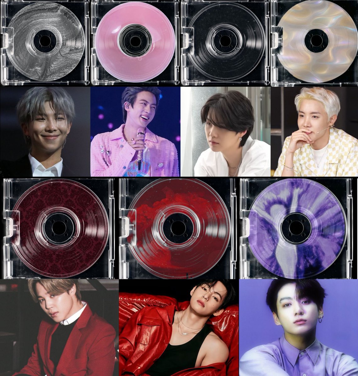 7 ‘ARIRANG’ vinyls colors.