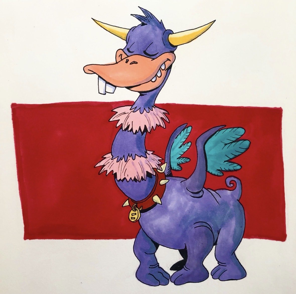 wrangleshank's tweet photo. The Tooth-Billed Whozee-whatzit. 
Don’t forget to pick up a pack of sketchbook stickuhs today! These begin mailing out shortly! -love, Ryan.
https://t.co/yiGS5rBA1n https://t.co/wX6Gvs8aLI