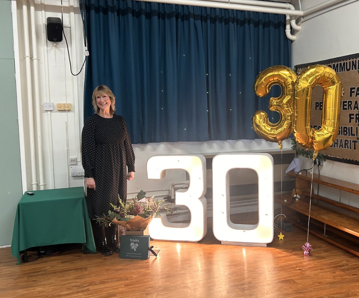 Congratulations to Mrs Middleton on 30 incredible years at Trinity! Thank you for your dedication, kindness, and the countless lives you’ve inspired. Here’s to you! 🎉 <a href="/PDET_MAT/">PDET</a>