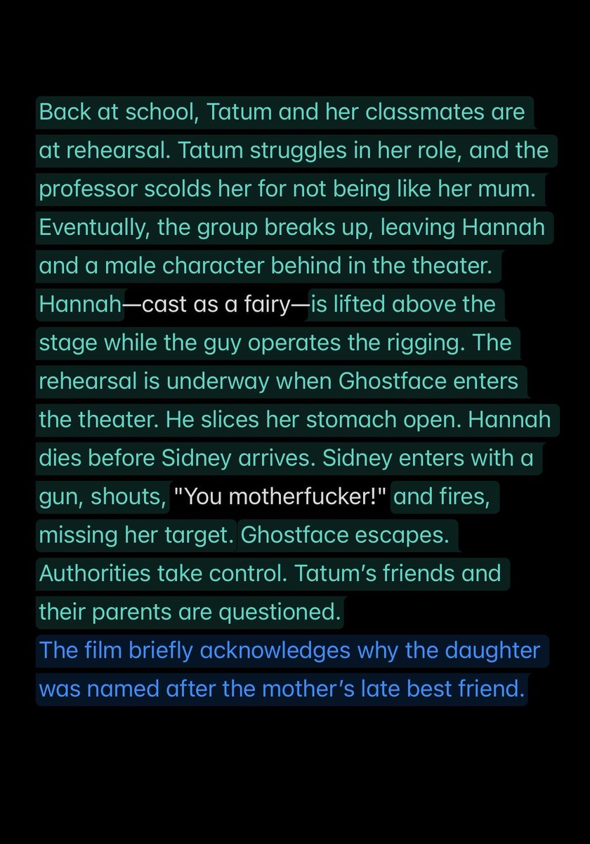 Archive9746's tweet image. #Scream7 leaked plot 

Isabel May (Tatum)
McKenna Grace (Hannah)
Anna Camp (Jessica)
Kraig Dane (Karl)
Joel McHale (Mark)
Ethan Embry (Marco)
Sam Rechner (Ben)
Asa Germann (Lucas)
Celeste O’Connor (Chloe)
Mark Consuelos (Robbie)