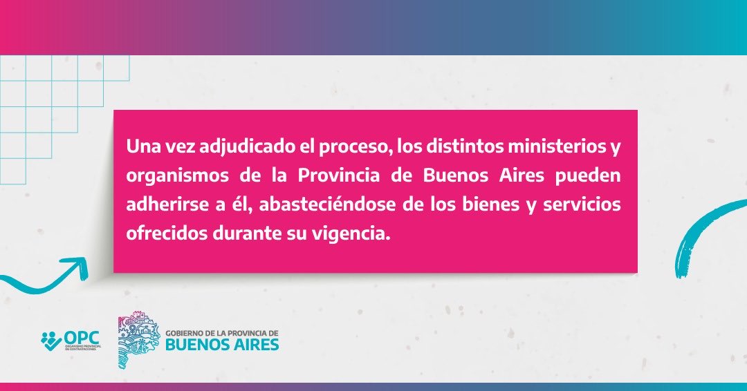ContratacionPBA's tweet photo. ¿Cómo se realizan las grandes compras y contrataciones de la @BAProvincia ?

👉 Conocé todos los detalles de los convenios marco de compras https://t.co/nQIqehqBmN