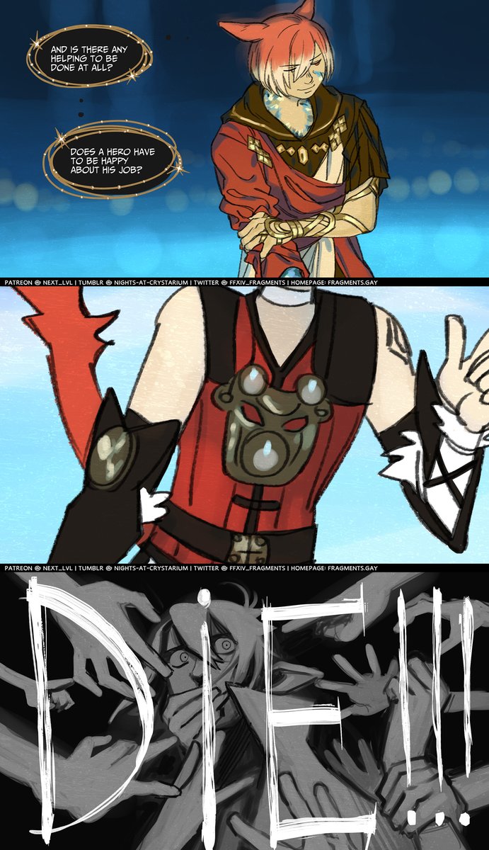 ffxiv_fragments's tweet image. have you heard of this short and silly wolgraha comic called "Fragments"? come closer and take a look, it's so cute and wholesome and lighthearted
