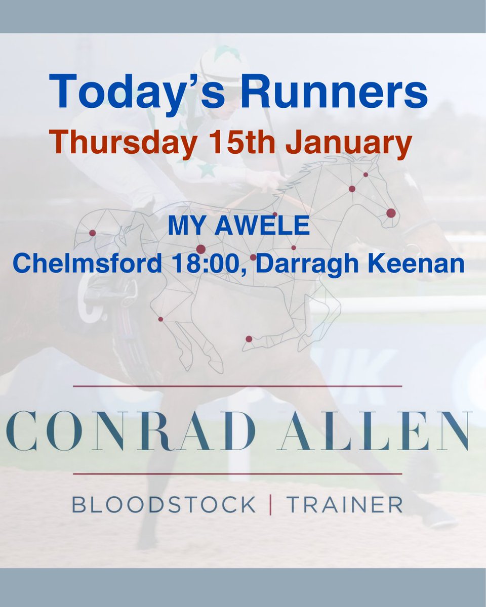 Conrad Allen Bloodstock tweet media