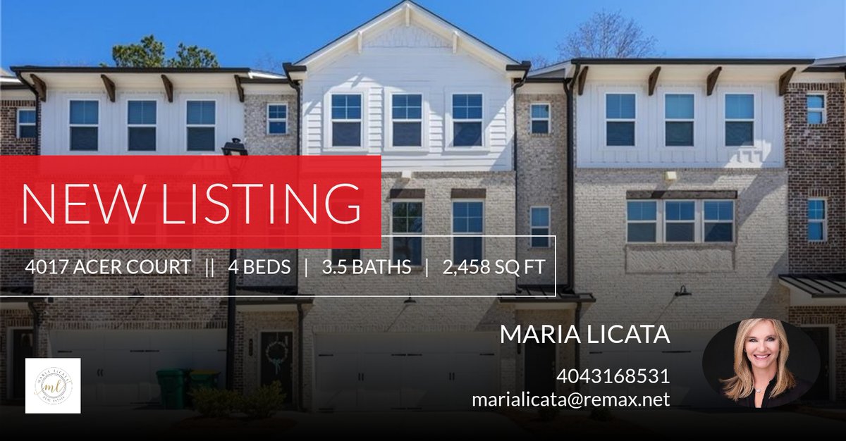 mariallicata's tweet photo. Call (770) 861-1009 to schedule a private showing. 

Maria Licata
Associate Broker
RE/MAX Around Atlanta
O: 770-821-6408 
MariaLicata@remax.net https://t.co/r00lbNTJar https://t.co/pAUS0KZJtp