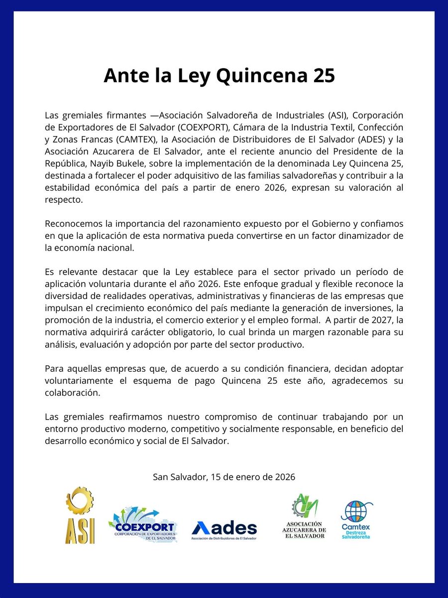 COEXPORT El Salvador (@coexport) on Twitter photo 