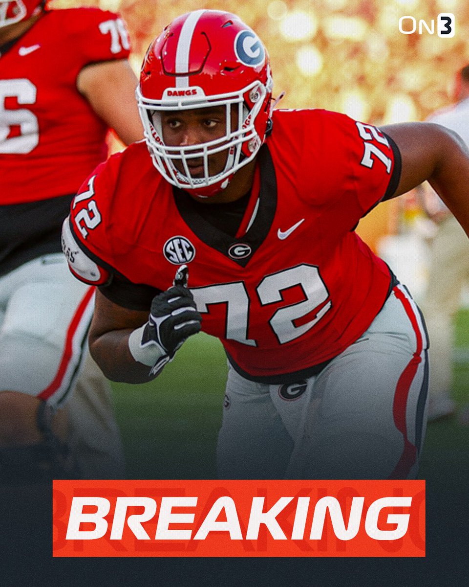 NEW: Georgia OL Jamal Meriweather has entered the NCAA transfer portal, <a href="/PeteNakos/">Pete Nakos</a> reports. 

on3.com/college/georgi…