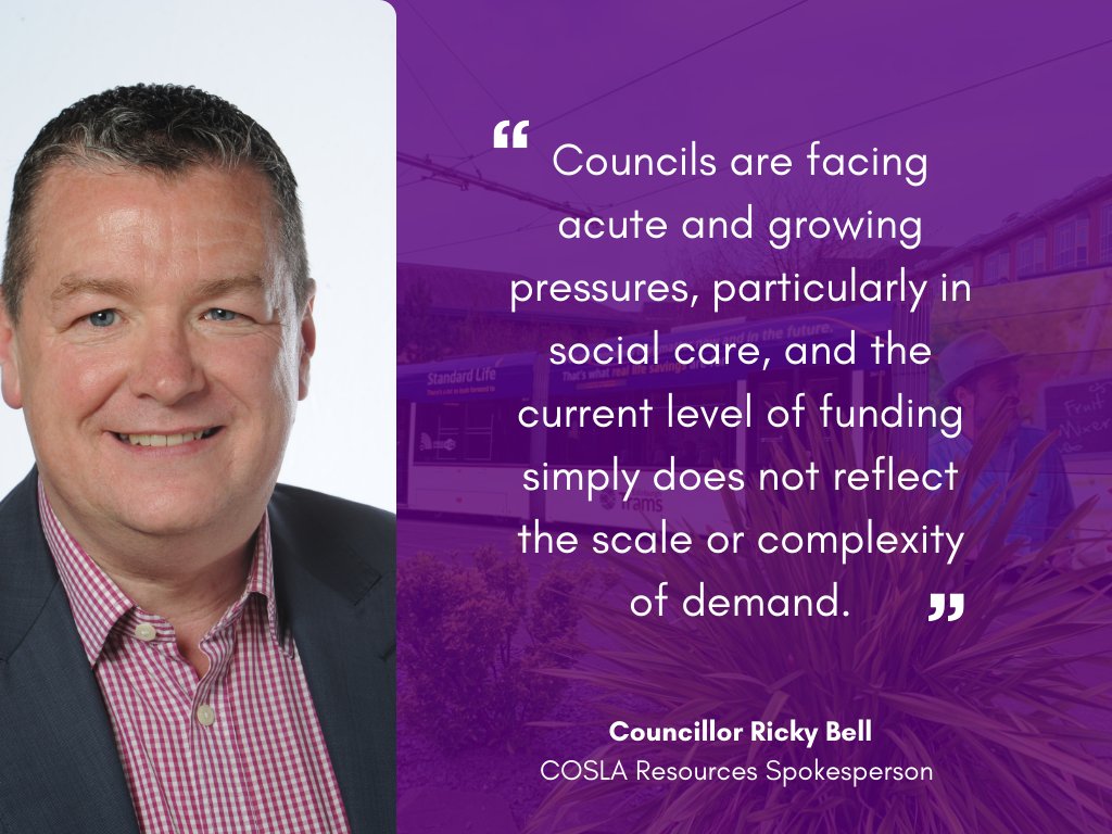 COSLA has set out concerns about the Scottish Government’s Budget settlement for Local Government, warning that while there is a modest increase in uncommitted revenue, the settlement remains insufficient to meet rising demand for essential local services.
ow.ly/SOJC50XXn6p