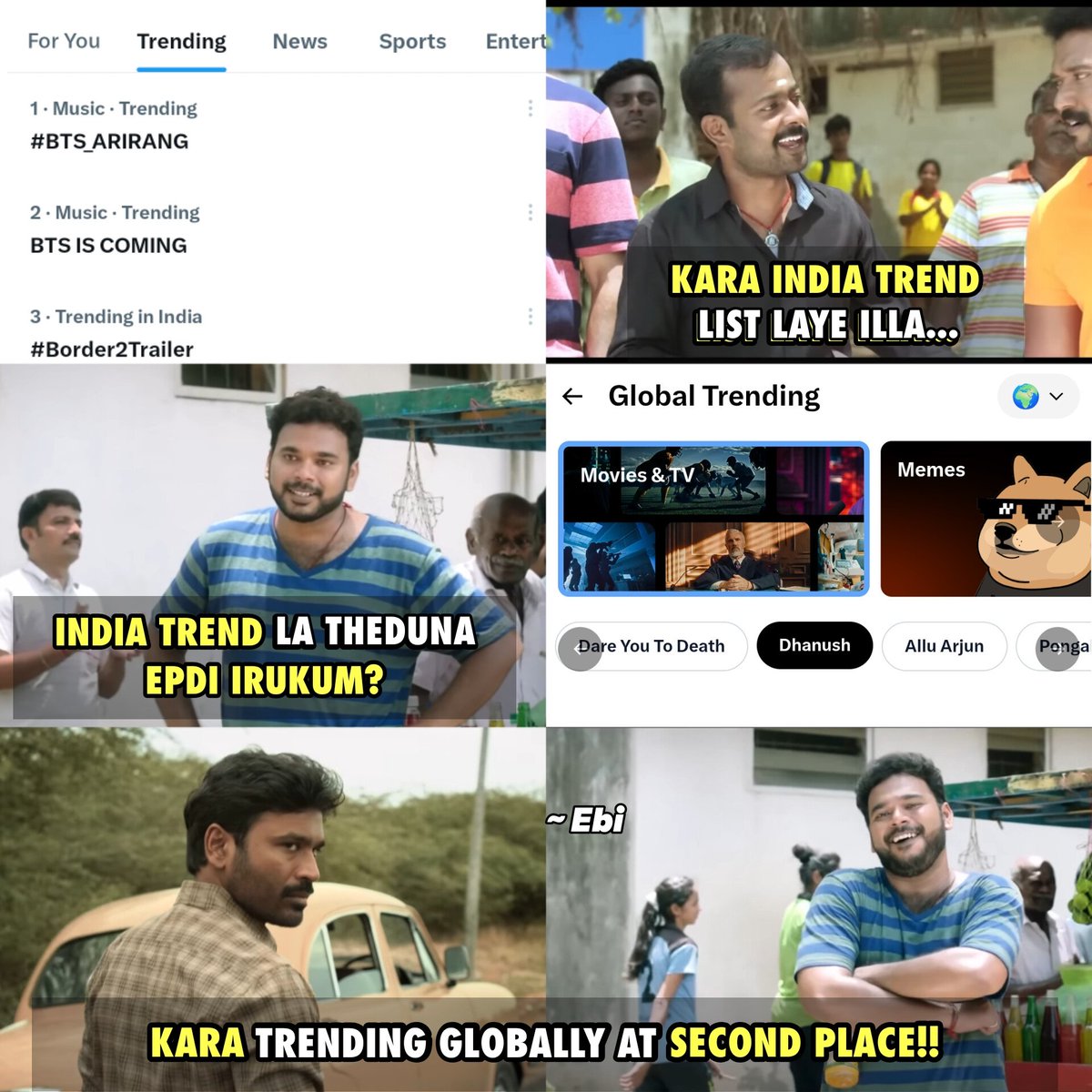 . <a href="/dhanushkraja/">Dhanush</a> takeover 🛐🔥

#Kara #Dhanush 🛐