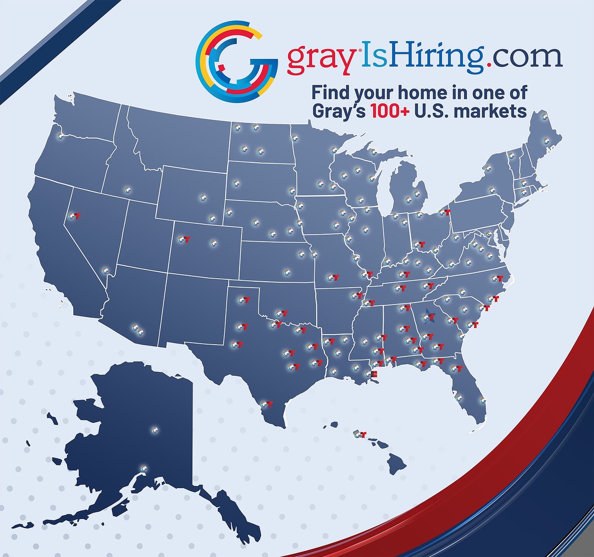 FOX8NOLA's tweet image. Want to change the world? We’re hiring in 113 markets nationwide. app.careerarc.com/job_maps/25

#MMJ #Producer #Anchor #Journalism