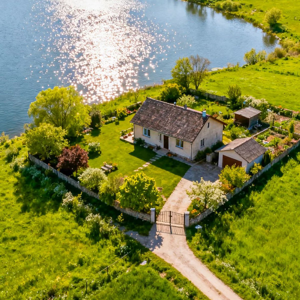 imagine how peaceful this home would be.