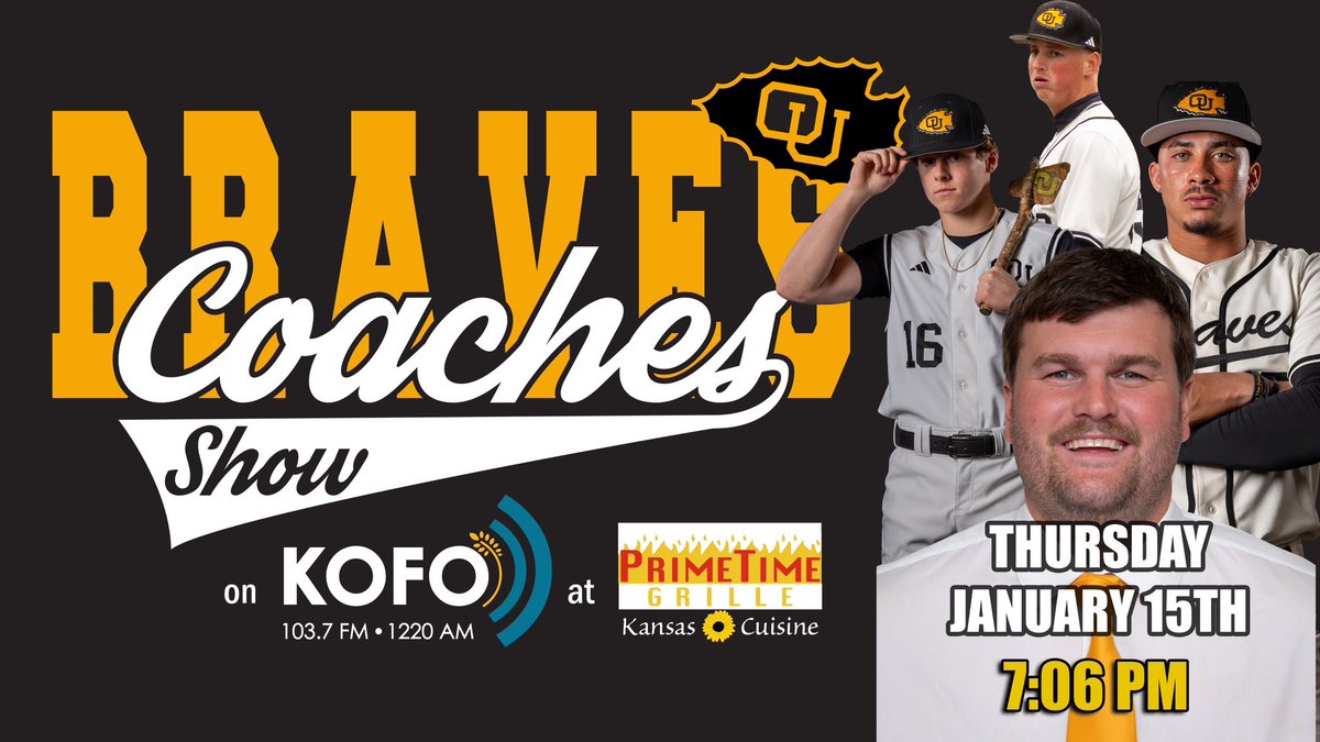 BravesAthletics's tweet photo. Tonight on the Ottawa Braves Coaches Show, we will have the @Ottawa_Baseball team❗

Head Coach Jonathan Freemyer, Julius Ryan, Branden Franz and Ben Hewitt will be on at 7:06 at PrimeTime Grille!

Tune in live: https://t.co/NrZV1qctTl https://t.co/x79O5WOAVX