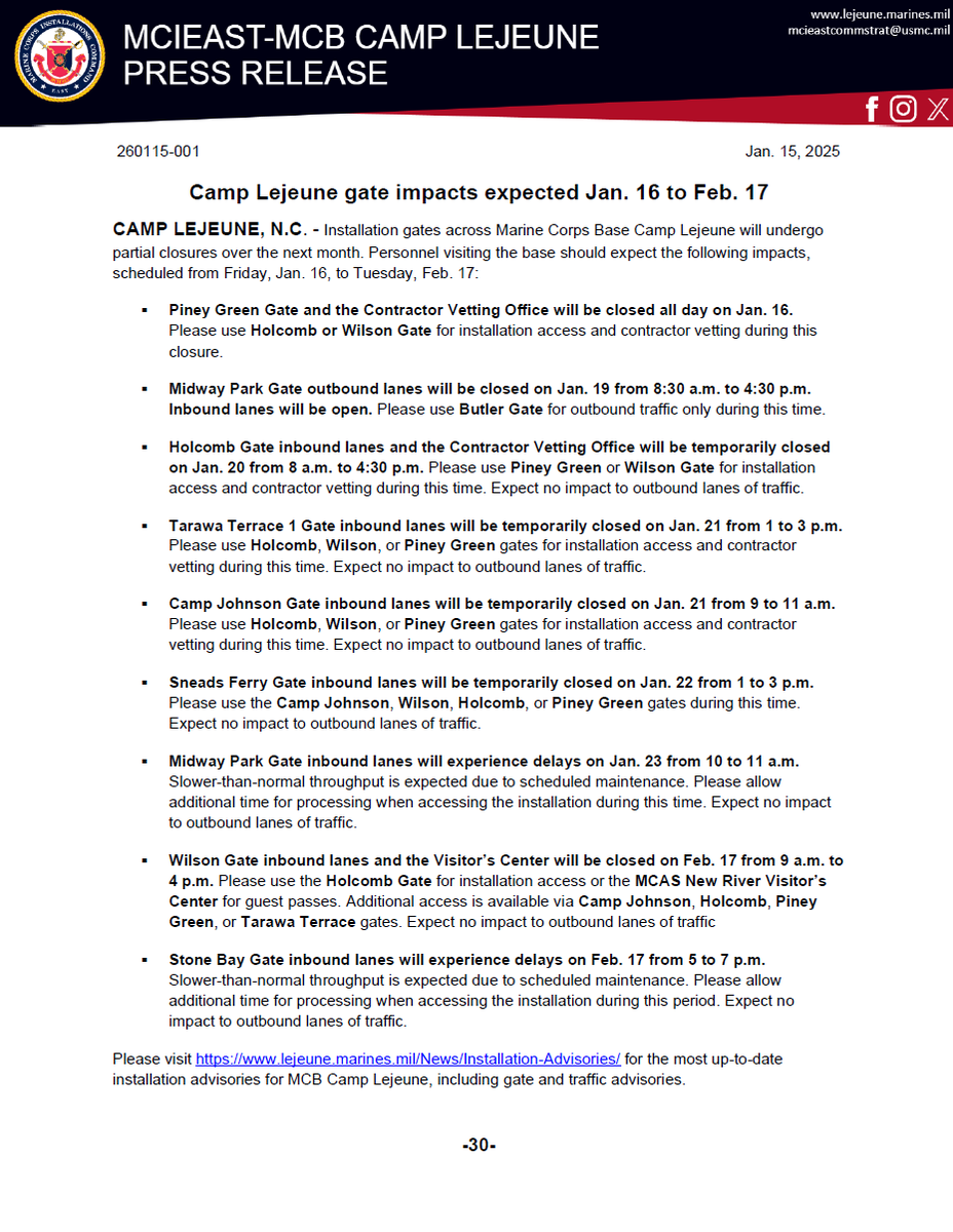 Camp Lejeune tweet media