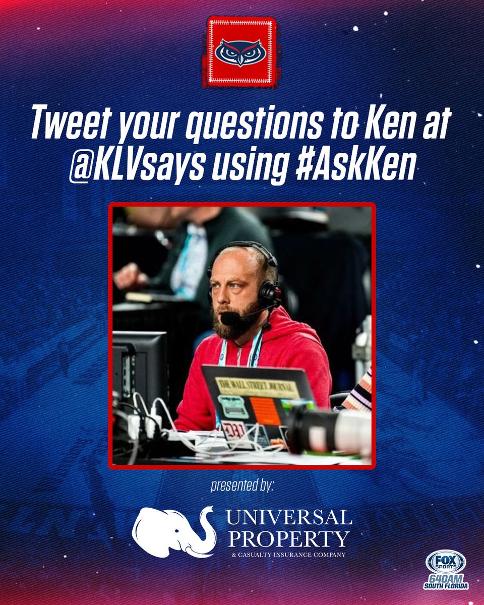 FAUMBB's tweet photo. Itโs GAMEDAY, submit your questions!
Ask @KLVsays a question. Use #AskKen, and questions will be answered tonight on air ๐ค
Presented by @teamUPCIC https://t.co/Sn6fplXiRh