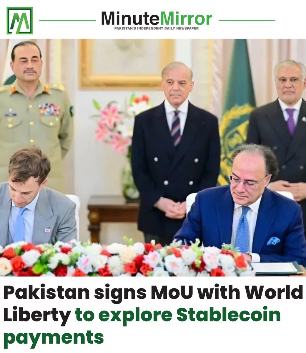 Pakistan has taken a major step toward advancing its digital finance ecosystem. The federal government signed a MoU with SC Financial Technologies LLC, an affiliate of World Liberty Financial. The agreement focuses on exploring the use of World Liberty’s dollar-linked stablecoin